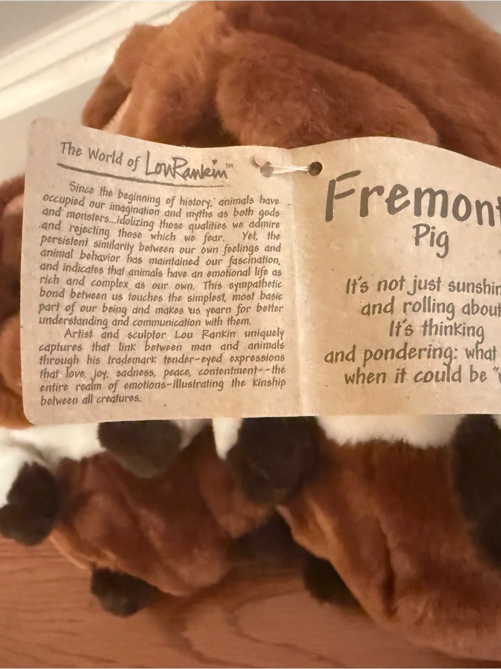 Dakin Lou Rankin Friends Fremont Pig Plush Pair Vintage Stuffed Animals